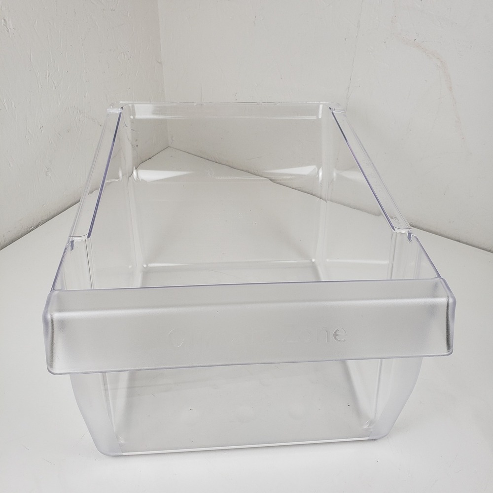 GE Refrigerator Climate Zone Vegetable Pan Drawer WR02X31766 Clear Plastic Crack